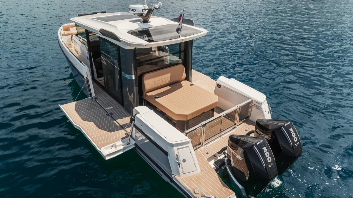 Saxdor Yachts 340 GTWA 2020 bij Belgian Boat Service