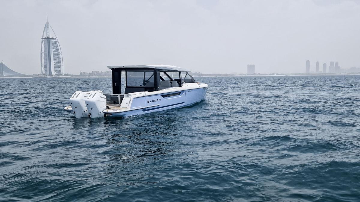 Saxdor Yachts 400 GTO 2020 bij Belgian Boat Service